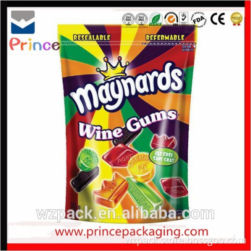 production printed stand up laminated aluminum foil bag